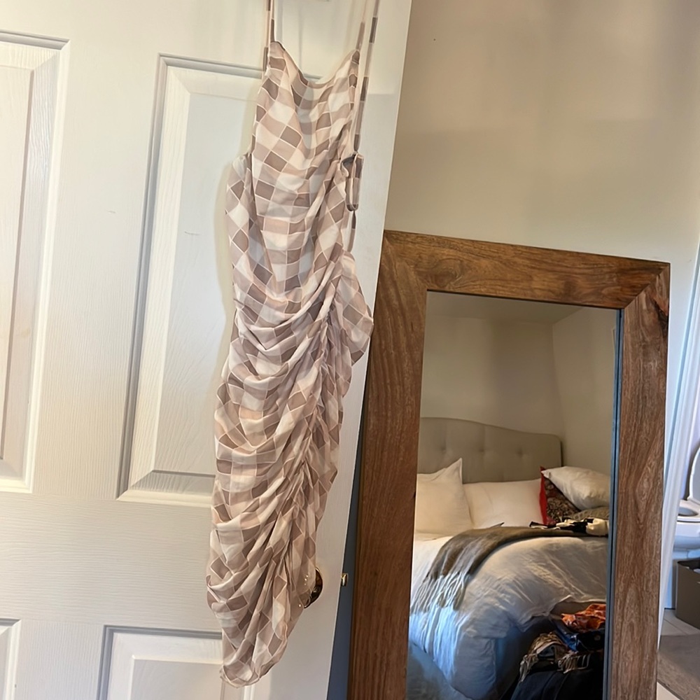 Le Lis mesh bodycon dress, backless